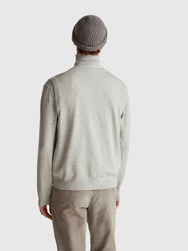 S/L V NECK SWEATER Men image number 2